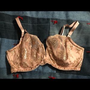 Pink and Gold Bra